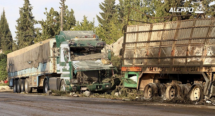 Moskau hat Belege für Präsenz von US-Drohne über zerstörtem UN-Hilfskonvoi in Syrien 